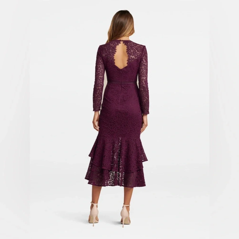 NWT Forever New Plum Purple Dress. - Picture 2 of 6